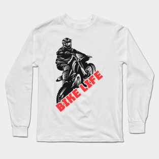 Life Behind Bars Motorcycle Rider Tee Shirt Gift Long Sleeve T-Shirt